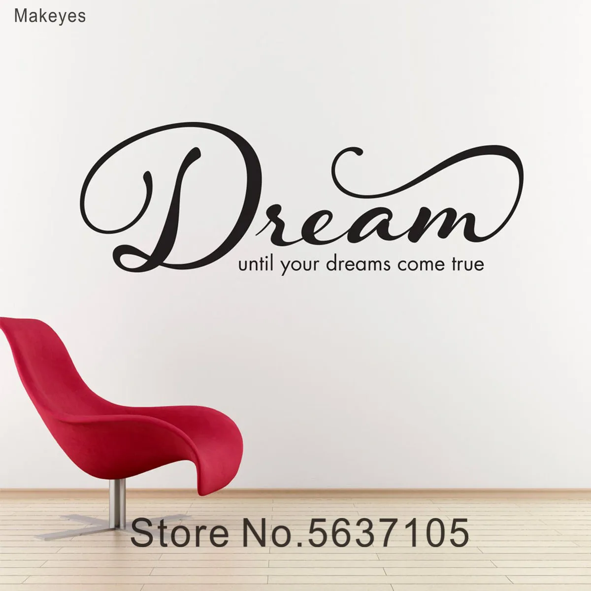 Настенные стикеры Makeyes Dreams s Home Livinghroom Настенный декор виниловые дизайнерские