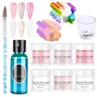 Акриловая Пудра Набор для ногтей профессиональная акриловая пудра для ногтей Цветочная резная пудра для дизайна ногтей гель для ногтей аксессуары-VL16