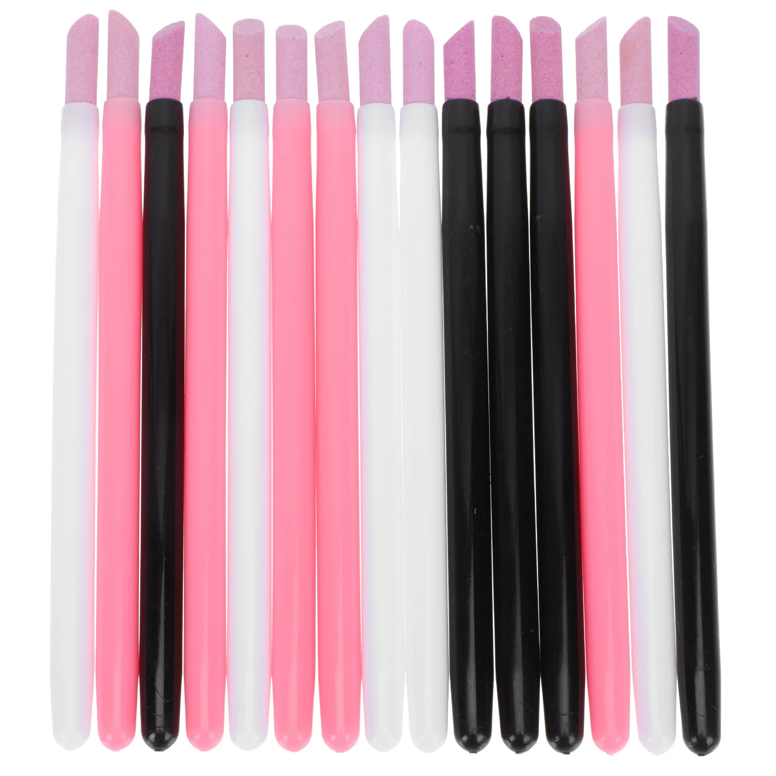 

15 шт., пластиковый шлифовальный инструмент для ногтей, ручка для резьбы по ногтям, полировальная ручка для ногтей