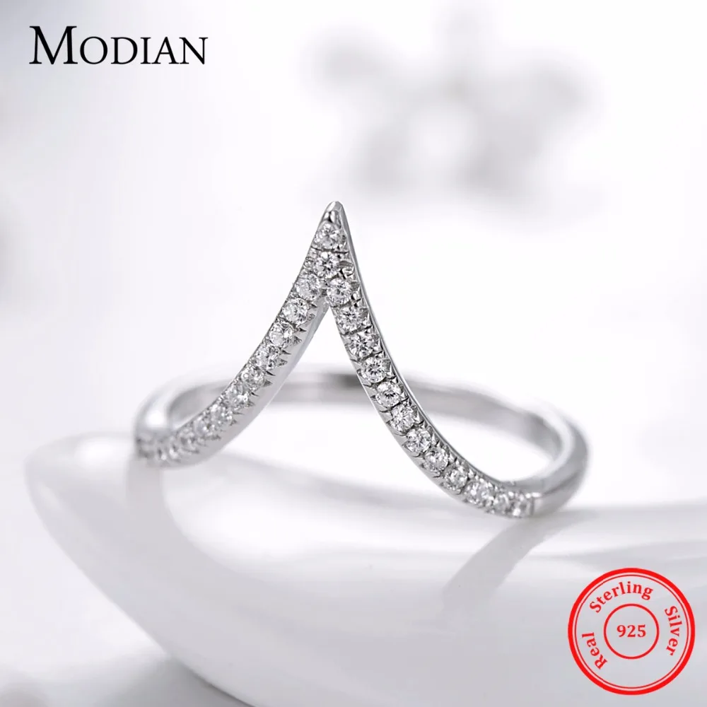 Кольцо Modian из 100% серебра 925 пробы с подсолнухом в форме капли воды модные простые