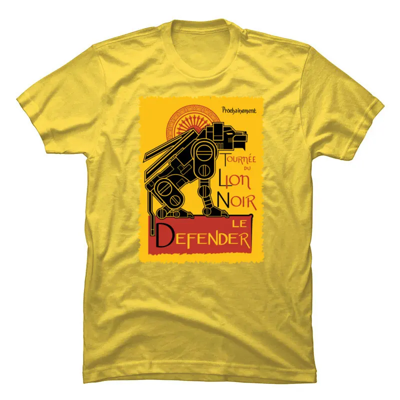 

Defender Poster T-shirts Fitness Tight Short Sleeve Crewneck All Cotton Tops Shirts Summer Clothing Shirt for Men Father Day