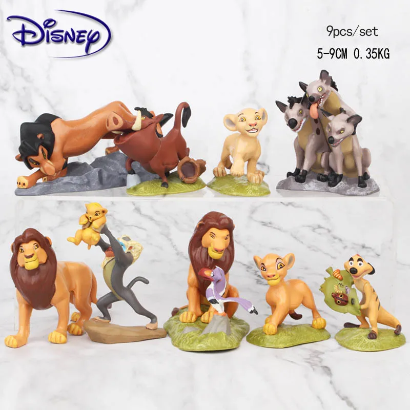 Disney 9 шт. мультфильм Лев охранник King Kion Симба ПВХ Фигурки Bunga Beshte Фули оно