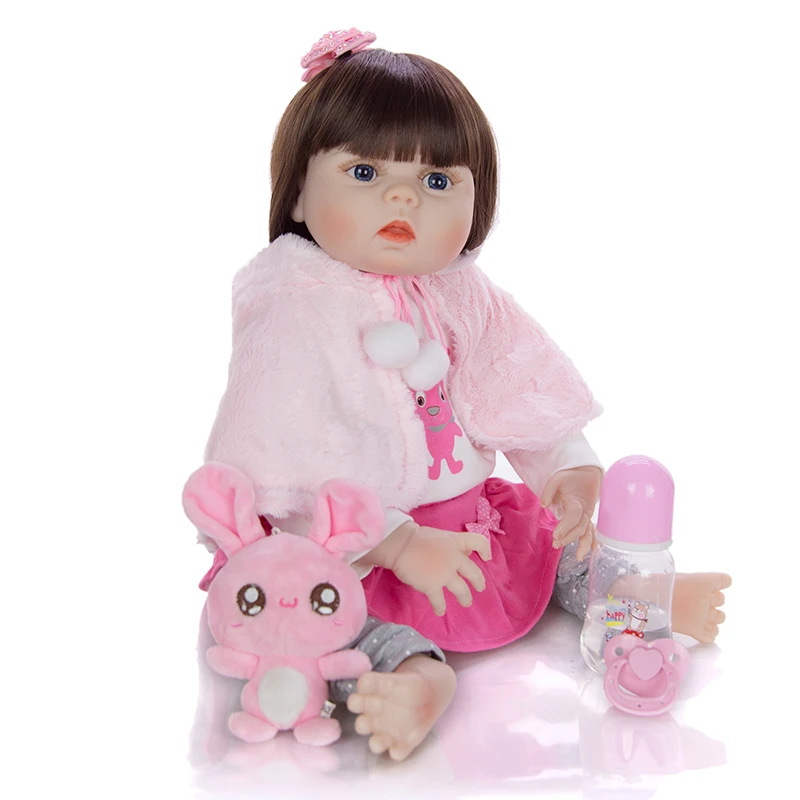 

Кукла реборн виниловая силиконовая Реалистичная для новорожденных, 55 см