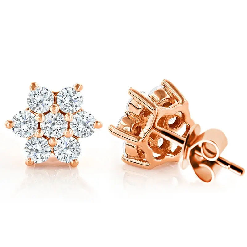 

Jazaz Fine Real 0.2 Carat 3.5mm Round Moissanite 100% 925 Stering Silver Stud Earrings For Women Sparkling Wedding Gift B01367