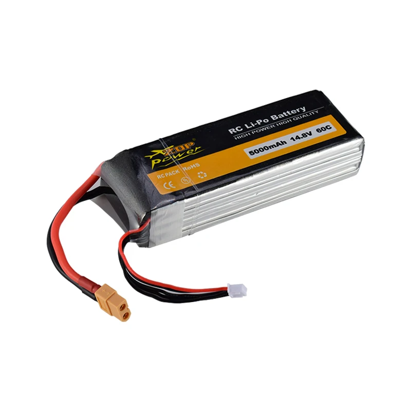 

High Quality ZOP Power 14.8V 60C 5000mAh 4S Lipo Battery XT60 Plug for RC Racing Car Drone
