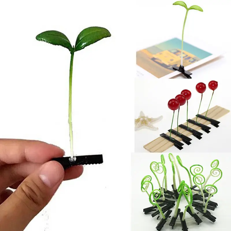 

2Pc Women Hair Clips Funny Show Bean Sprout Hairpin Flower Plant For Kids Girls Women 4*6cm
