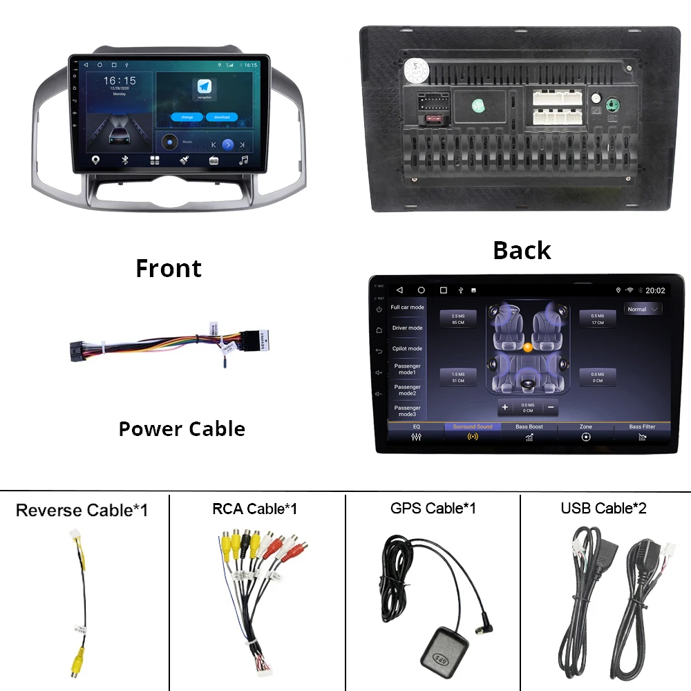 

2DIN Android10.0 Car Radio For CHEVROLET CAPTIVA 2011-2016 GPS Navigation Car Multimedia Player Stereo Receiver Auto Radio IGO