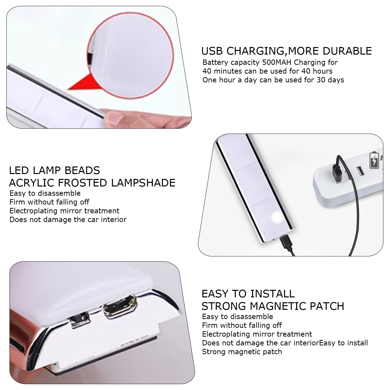 

Car Interior Light RGB LED Light Wireless Remote Automotive Car Decorative Lamp Auto Ambient Light Lamp Charging Foot Light New