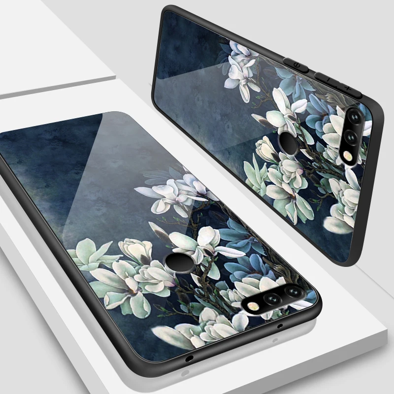 W162 Чехол для телефона для Huawei Honor 6X 7A 7C 9Lite 7X 8A 8X ТПУ закаленное Стекло крышка Y6 Y9 Y7 премьер-профессионал Magic2 модная сумочка - Цвет: W162