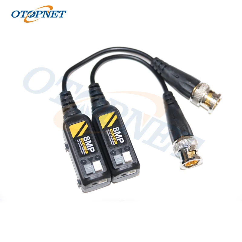 

2 шт. (1 пара) 8MP HD Video Balun пассивные кабели передачи трансивер