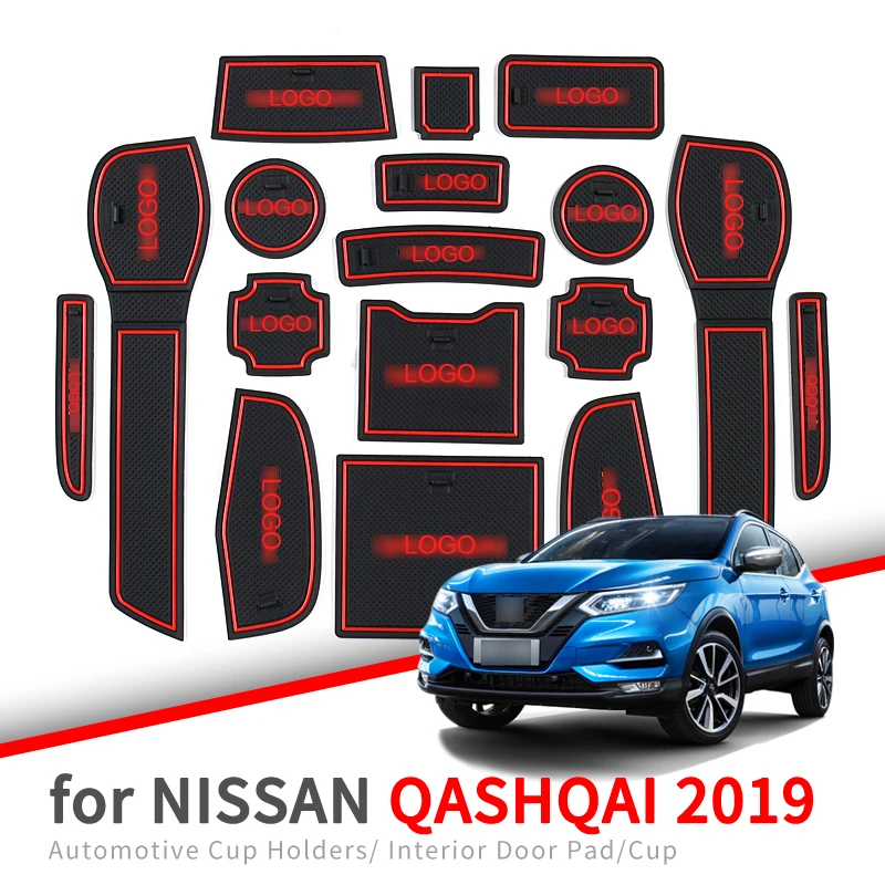 Коврик для чашки ZUNDUO с нескользящим слотом ворот Qashqai 2019 Rogue SL SV аксессуары