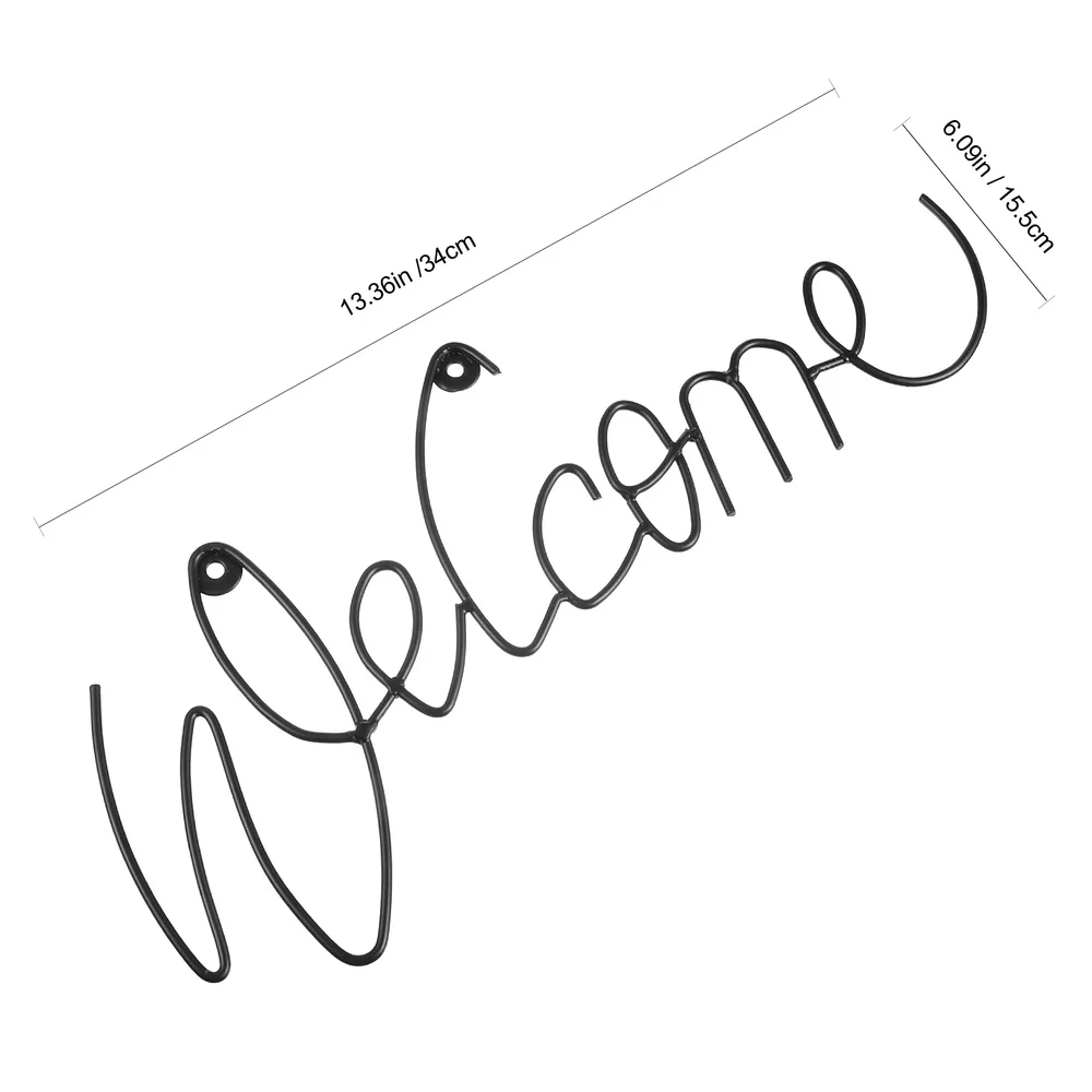 

1pc Welcome Hanging Ornament Door Hanging Pendant Chic Sign Home Decoration