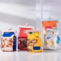 2pcsset sealing clip button design dust proof pp snacks food bag clamp kitchen accessories