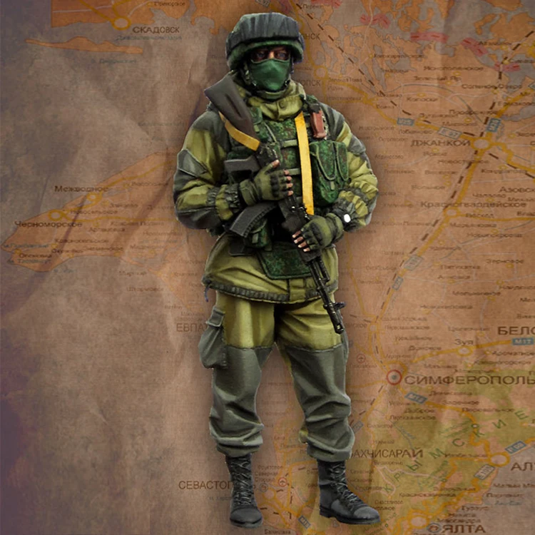 1/35 масштаб неокрашенные смолы фигура современные российские солдаты Крымская