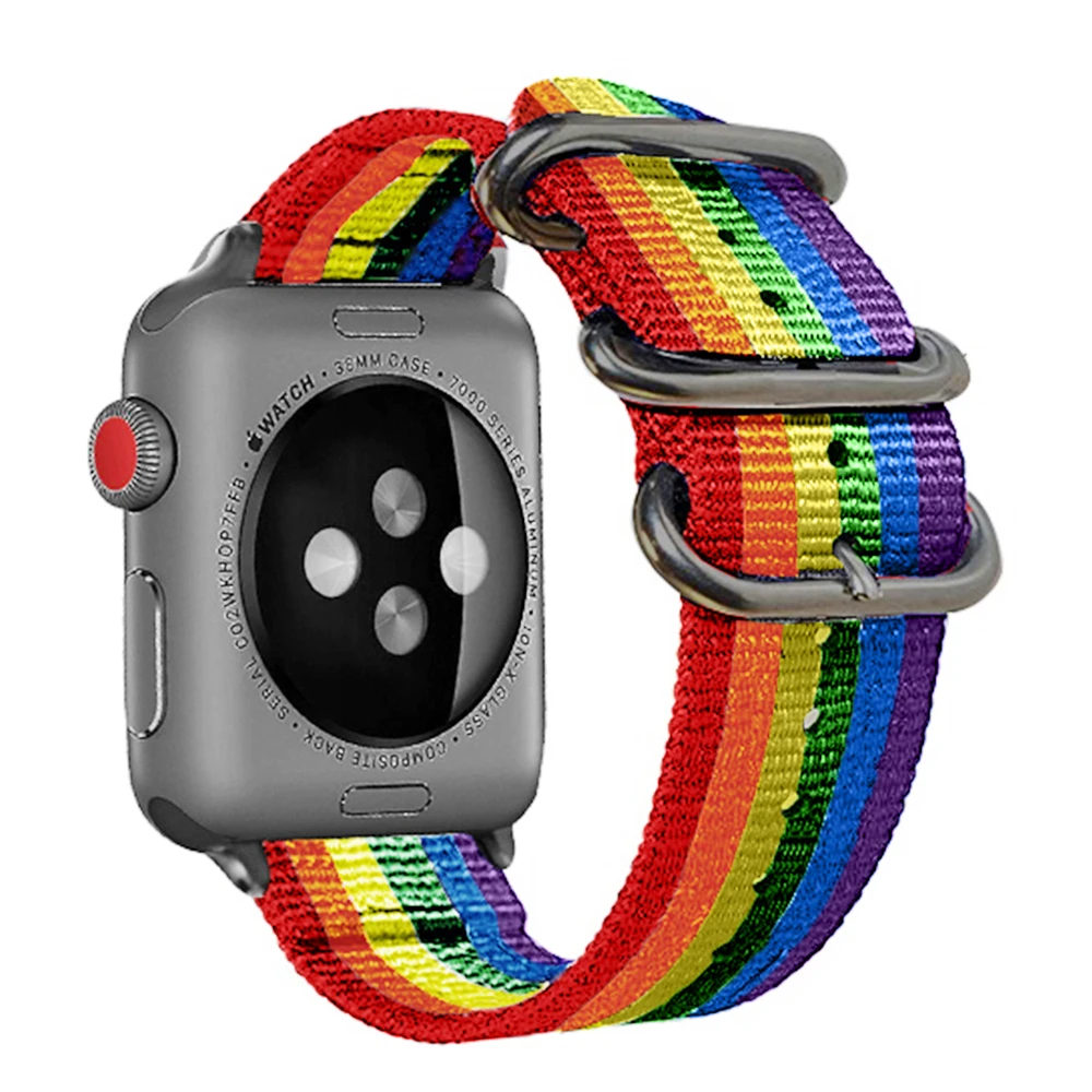 Хит продаж нейлоновый ремешок для часов Apple Watch Series 5/4/3/2/1 спортивный iwatch браслет 42