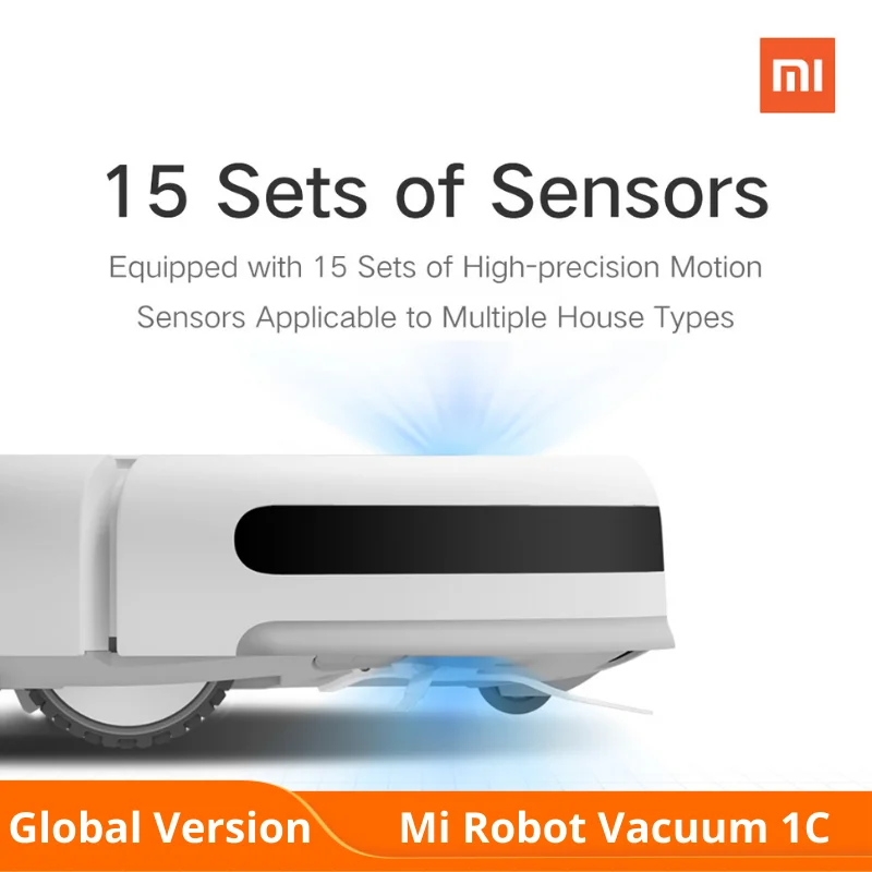 Глобальная версия Xiaomi MI Robot Vacuum Cleaner 1C беспроводной пылесос ЕС развертки и СС