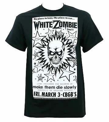 

Authentic WHITE ZOMBIE Band CBGB Concert Poster T-Shirt NEW