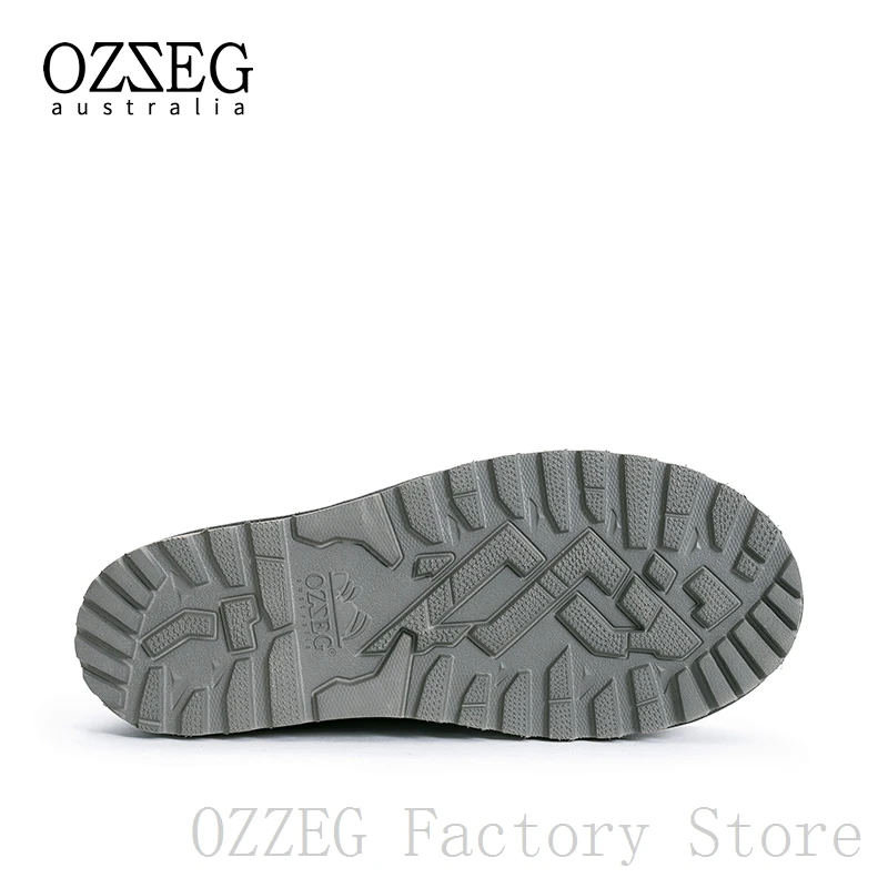 OZZEG/Роскошные брендовые классические зимние ботинки Мужские ботильоны из