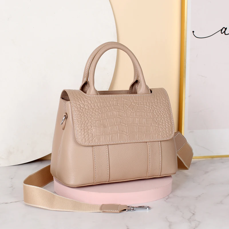 Кожаные сумки женская сумка большой вместимости новинка 2021 модная