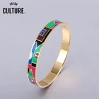 2021 женские браслеты из нержавеющей стали Элегантные Красочные бижутерия винтажные браслеты