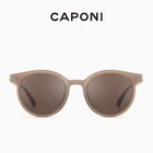 Солнцезащитные очки CAPONI женские, круглые, поляризационные, в стиле ретро