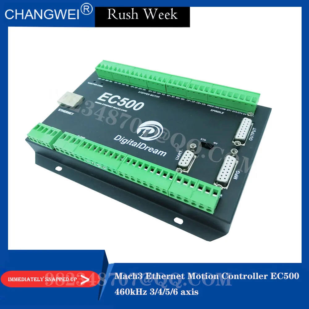 ЧПУ контроллер EC500 460 кГц 3/4/5/6 axis Mach3 Ethernet карта управления движением версия NVEM