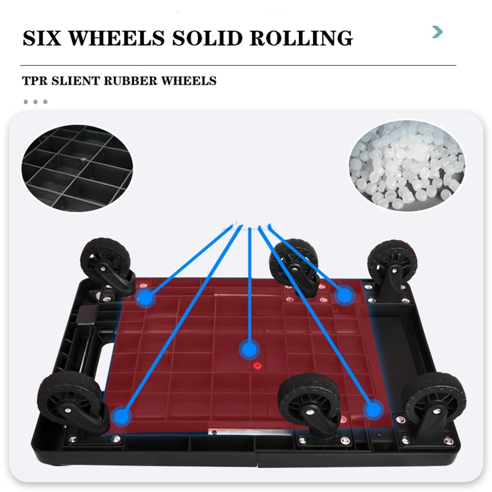 B-LIFE ручная тележка Портативный Dolly компактные багажную тележку для тяжелых