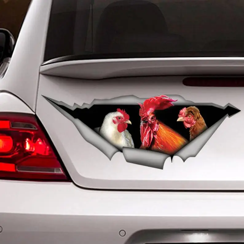 

Rooster decal , Rooster magnet, chicken decal, chicken magnet, bird sticker, funny decal, rooster sticker