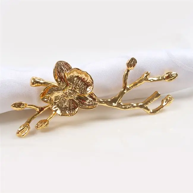 10 шт. застежки для салфеток в виде цветка сливы|napkin rings|ring napkin ringsilver rings |
