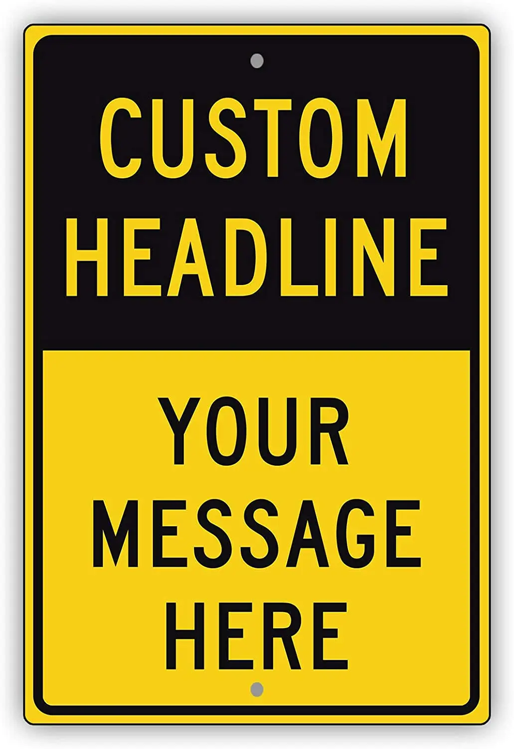 

Afterprints Write Your Own Custom Text Here Novelty Custom Design Aluminum Metal Sign 8"x12"