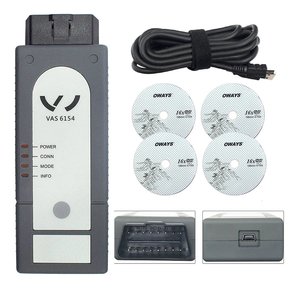 Новейший Odis 5.1.5 VAS 6154 полный чип ODIS V5.1.5 WiFi 5054A OBD2 диагностический инструмент для Au di
