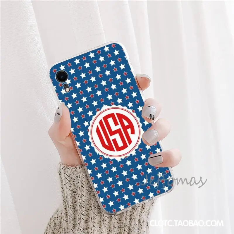 

America USA Flag Phone Case For iphone 12 5 5s 5c se 6 6s 7 8 plus x xs xr 11 pro max mini