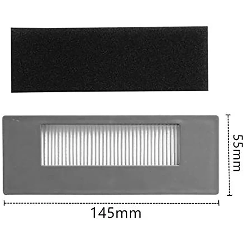 

Replacement Parts Kits for Ecovacs DEEBOT M88 Robot Vacuum Cleaner 1 Main Brush 4 Side Brushes 2 HEPA Filters 2 Mop