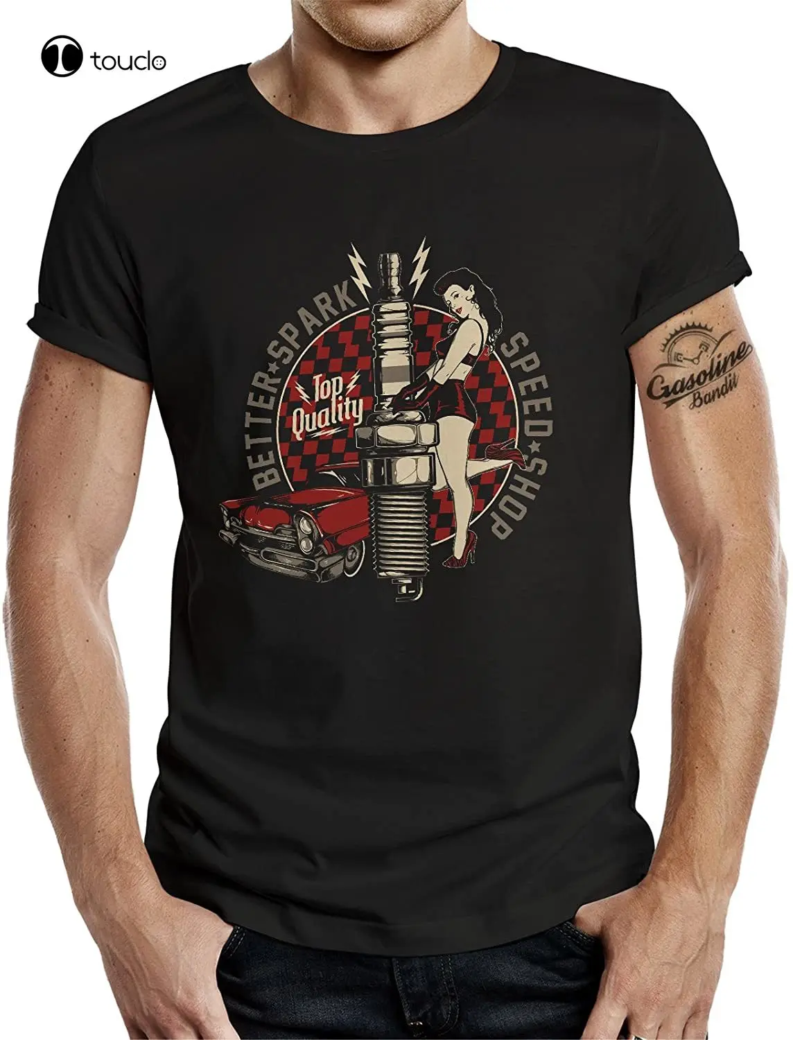 

T-Shirt Original Biker Racer Rockabilly Hot-Rod Hot Rod Design Better Spark Tee Tee Shirt Fashion Funny New Xs-5Xl