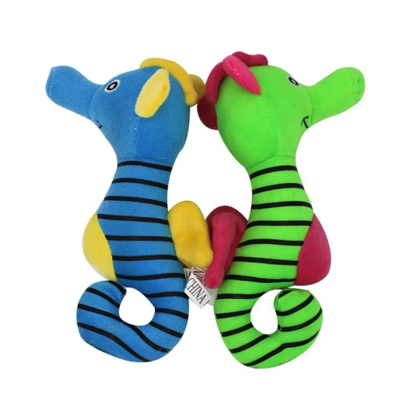 

Pet Toy Two-color Seahorse Dog Toy Used For Puppies Plush Teddy Bear To Relieve Boredom And Bite And Listen To The Artifact