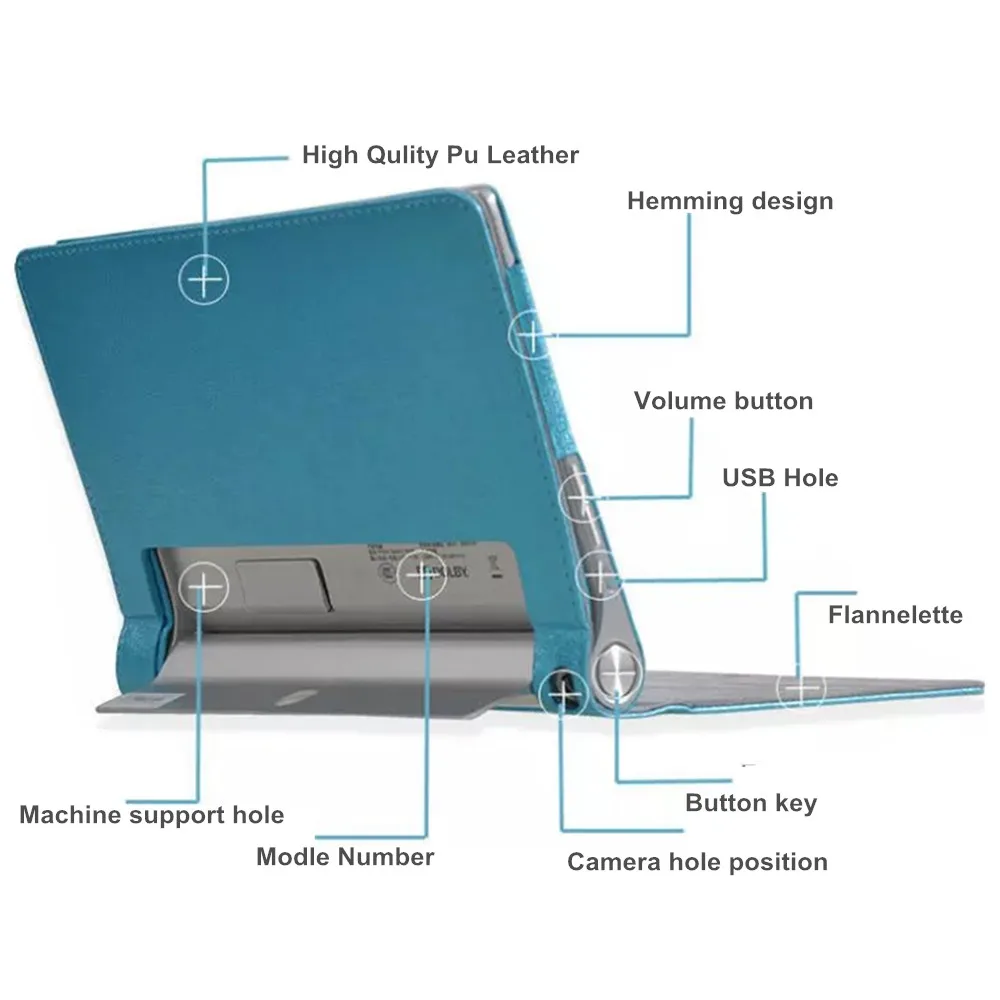 8 ''YOGA Tablet 2 830 умный чехол для Lenovo Yoga 830F Магнитный кожаный Защитная пленка