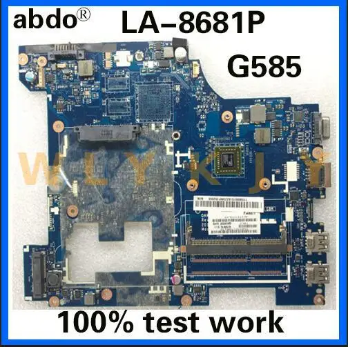 Abdo QAWGE LA 8681P материнская плата для G585 ноутбука AMD CPU DDR3 100% тестовая