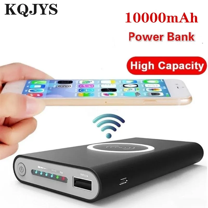 10000 мАч Qi Беспроводное зарядное устройство Power Bank для IPhone X XR 8 XS Samsung Note быстрое