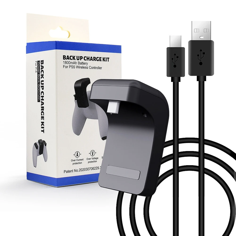 

Аксессуары для контроллеров PS5, перезаряжаемый аккумулятор 1800 мАч светодиодный светодиодным индикатором, наборы для игр и зарядки для ...