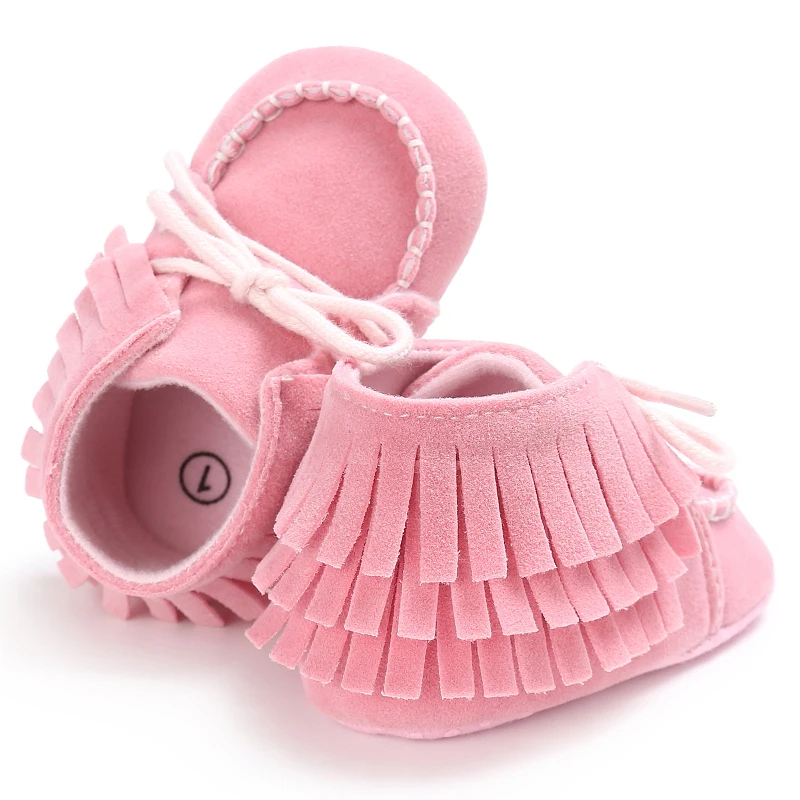 Повседневная обувь для мальчиков мягкая подошва малышей с кисточками кожаная