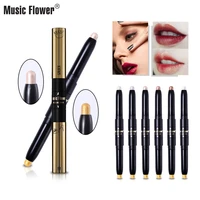 music flower 7 color high light eyeshadow multi purpose facial brighten high light bar makeup cosmetic gift for women m5049