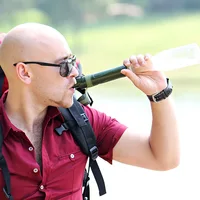 Outdoor water purifier portable filter emergency straws individual survival equipment L600