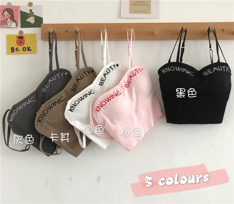 

Net red top cross beauty back small vest sling anti-walking light wipe chest bottom wrapped chest underwear women wear bra