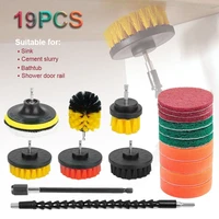 car drill brush attachment set power scrubber cleaning kit car wash brush clean tools polishing pad set power spin tub shower