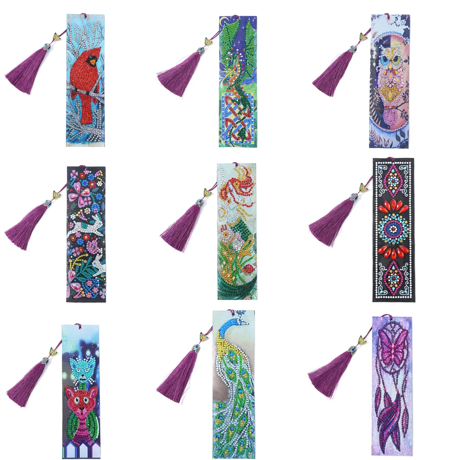 Алмазная картина Закладка 5D Сделай Сам специальная форма мозаика кожаная книжка