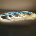 Светодиодная лента 384LED sm 5 мм COB 12 В 24 В, мягсветодиодный светодиодная полоса с теплым естественным и холодным белым светом для декоративсветильник освещения 3000K 4000K