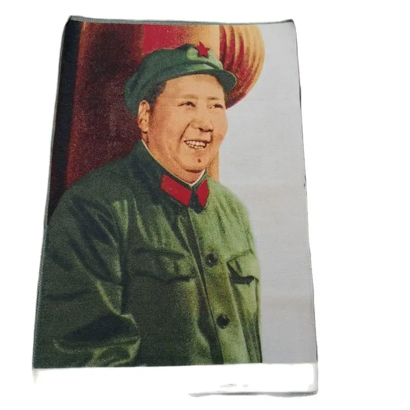 Китайский шелк ручной работы подвесная картина лидер портрет|Статуэтки и