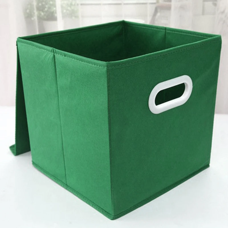 Прядильная Ткань Складная крышка коробка для хранения с ручкой отделка одежды