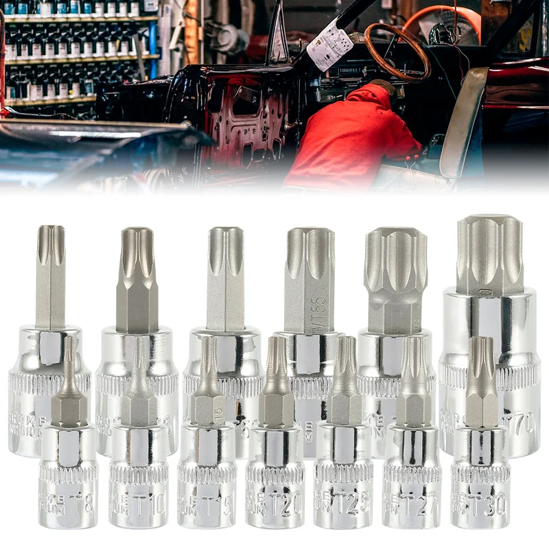 Набор торцевых гаечных ключей с шестигранной головкой 13 шт. | Инструменты