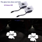 Светодиодная лампа Tesla Model S 3 X Y, Новейшее обновление, не выцветает, приветственная лампа для двери автомобиля, лазерный проектор с логотипом, привидение, светильник, 2 шт.